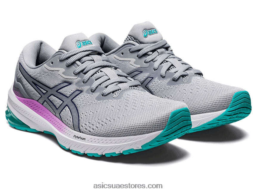 Asics الجليدي الرمادي / الغطس الأزرق GT-1000 11 2N24DJ2987