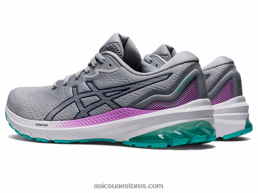 Asics الجليدي الرمادي / الغطس الأزرق GT-1000 11 2N24DJ2987