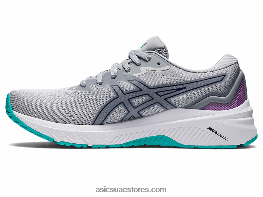 Asics الجليدي الرمادي / الغطس الأزرق GT-1000 11 2N24DJ2987