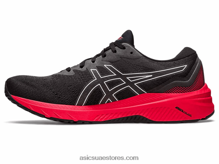 Asics أسود / أحمر كهربائي GT-1000 11 2N24DJ425