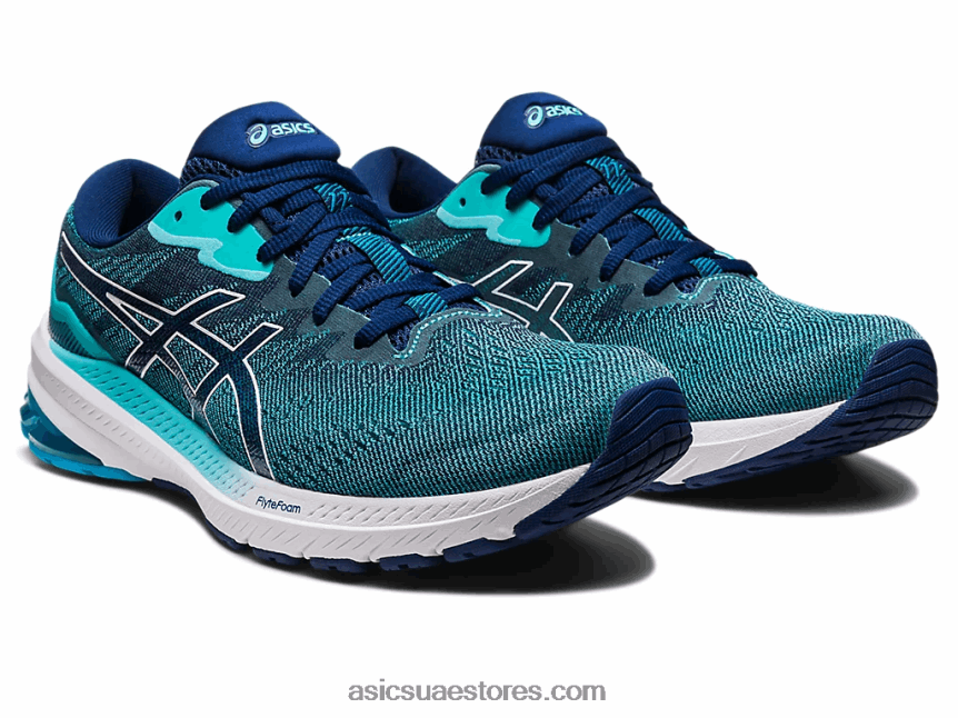 Asics النعناع الجليدي / الحوزة الزرقاء GT-1000 11 2N24DJ559
