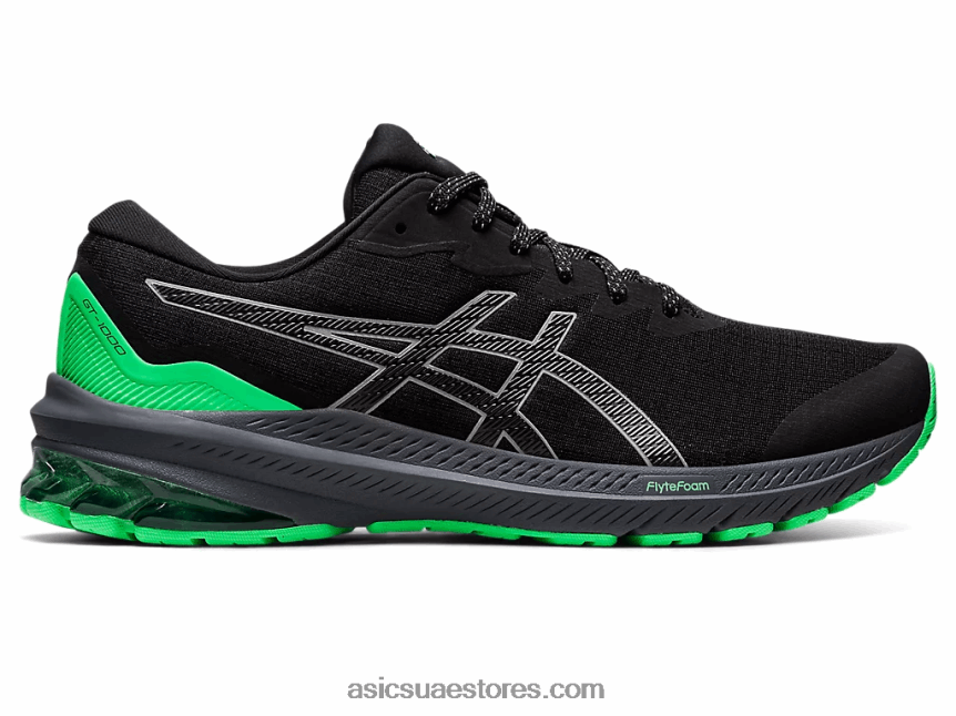 Asics أسود / ورقة جديدة GT-1000 11 لايت شو 2N24DJ730