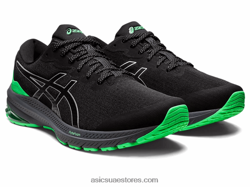 Asics أسود / ورقة جديدة GT-1000 11 لايت شو 2N24DJ730
