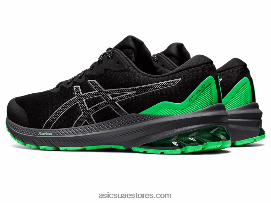 Asics أسود / ورقة جديدة GT-1000 11 لايت شو 2N24DJ730
