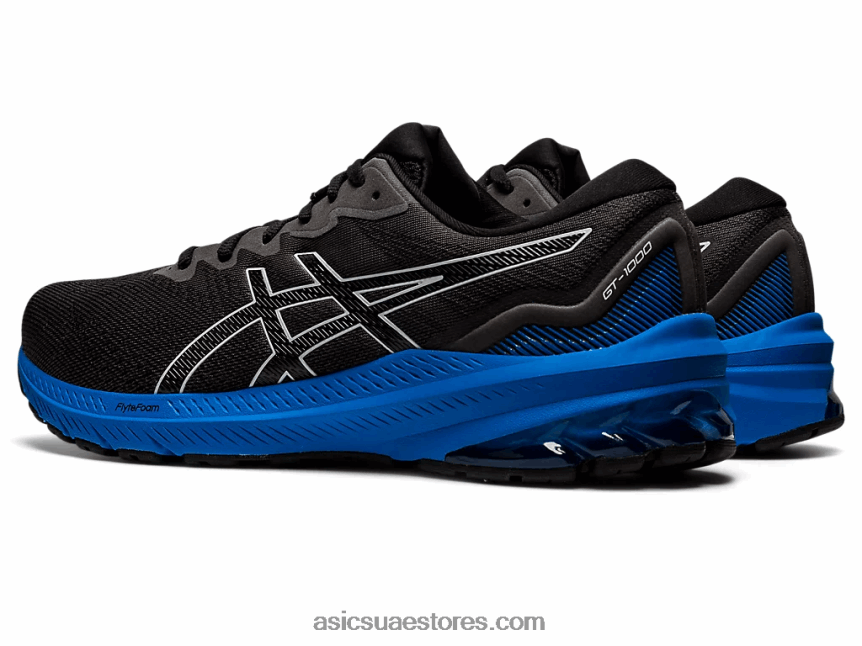 Asics أسود / أزرق كهربائي GT-1000 11 2N24DJ935