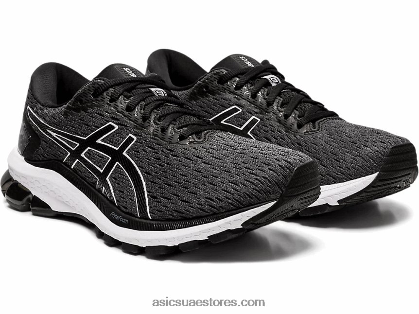Asics رمادي الناقل / أسود GT-1000 9 عريض 2N24DJ4132