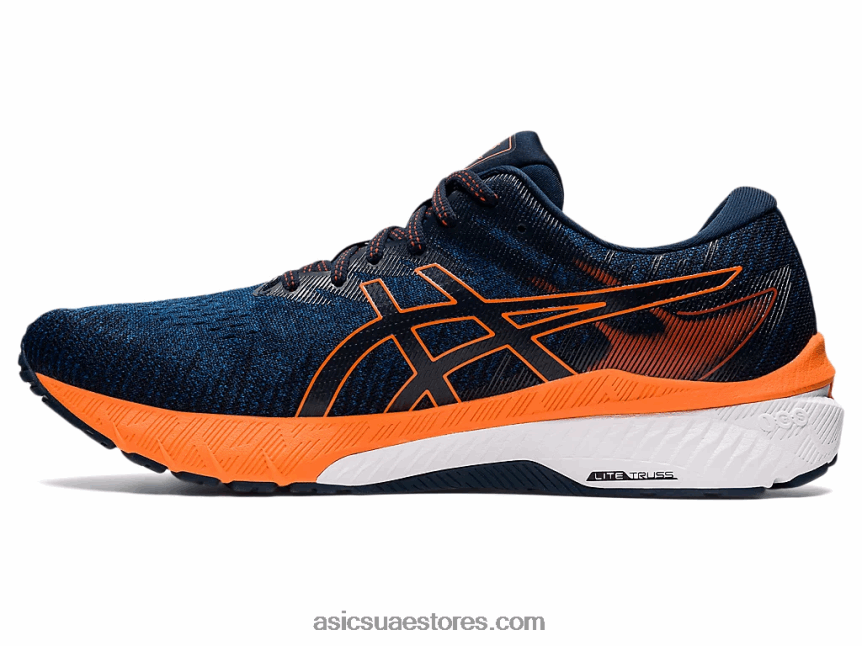 Asics ماكو الأزرق / البرتقالي المذهل GT-2000 10 2N24DJ1474