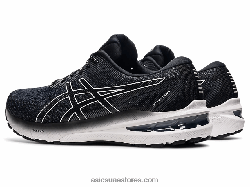 Asics أسود / أبيض GT-2000 10 2N24DJ1684