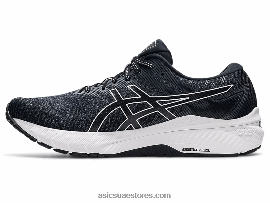 Asics أسود / أبيض GT-2000 10 عرض إضافي 2N24DJ1691