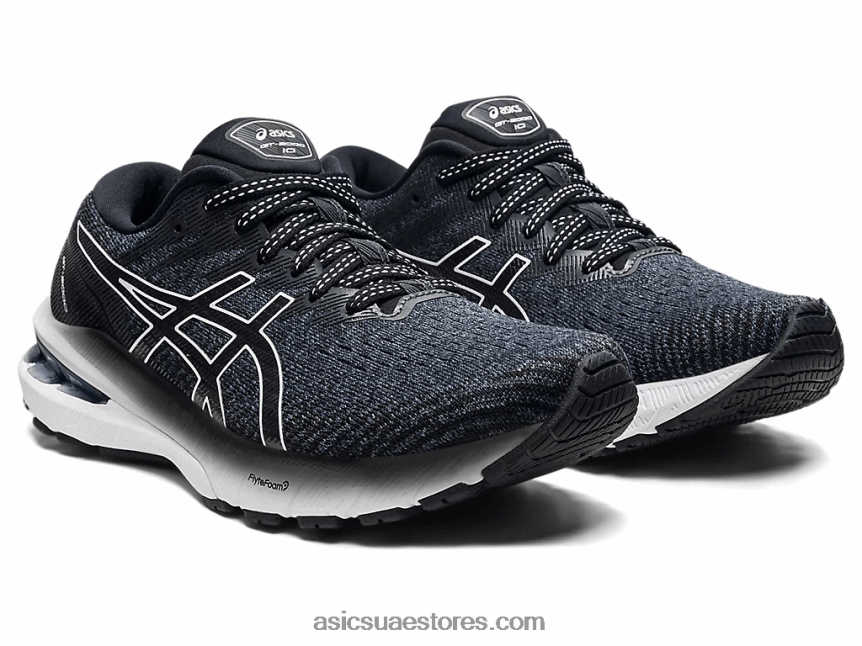 Asics أسود / أبيض GT-2000 10 عريض 2N24DJ3694