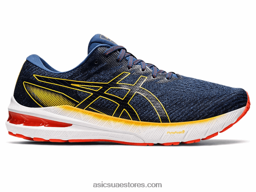 Asics أزرق منتصف الليل / الحمضيات GT-2000 10 2N24DJ602