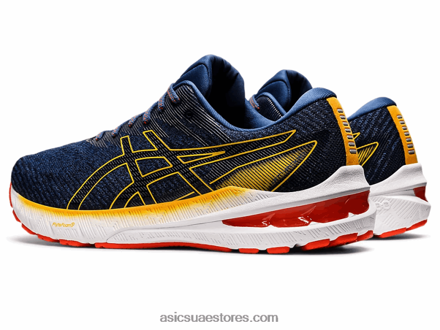 Asics أزرق منتصف الليل / الحمضيات GT-2000 10 2N24DJ602