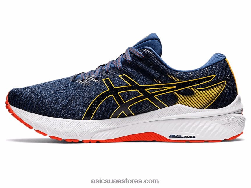 Asics أزرق منتصف الليل / الحمضيات GT-2000 10 2N24DJ602