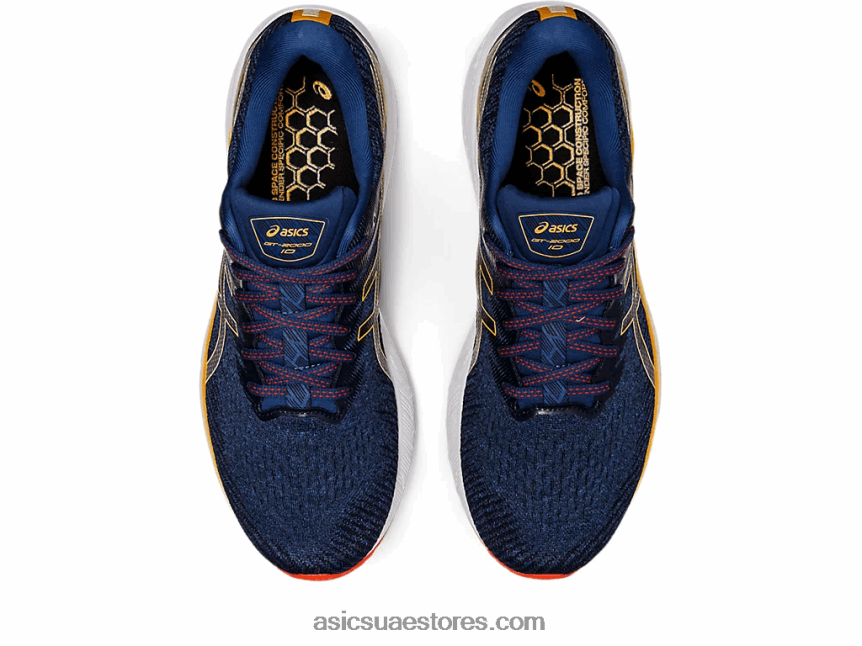 Asics أزرق منتصف الليل / الحمضيات GT-2000 10 2N24DJ602