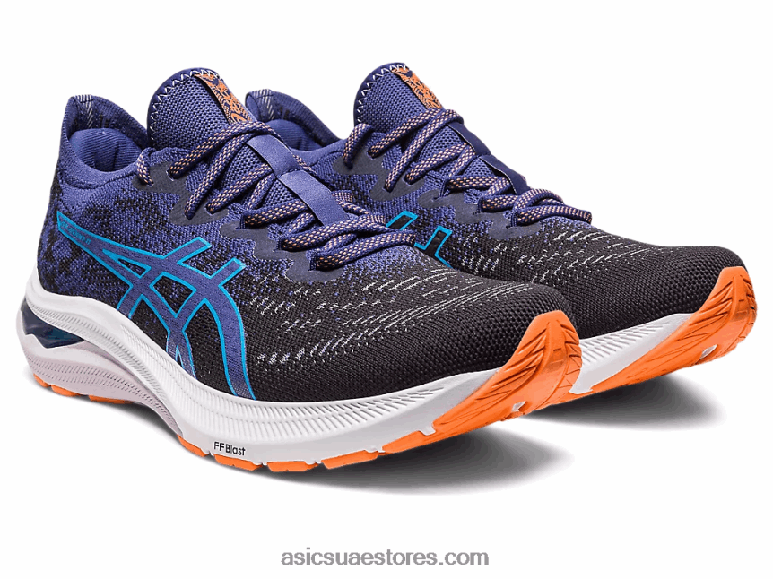 Asics أسود / أزرق نيلي GT-2000 11 عضو الكنيست متماسكة 2N24DJ117