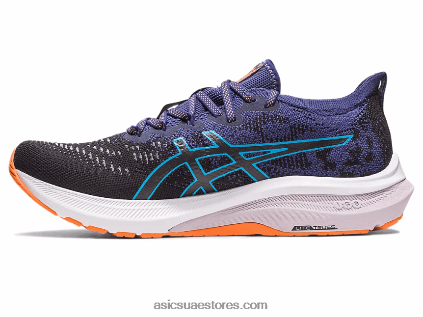 Asics أسود / أزرق نيلي GT-2000 11 عضو الكنيست متماسكة 2N24DJ117