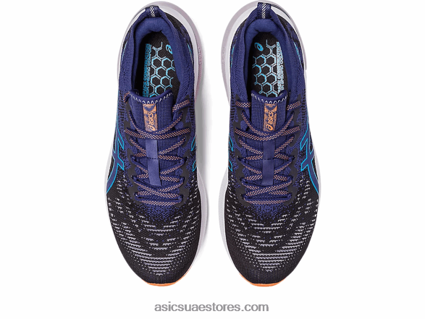 Asics أسود / أزرق نيلي GT-2000 11 عضو الكنيست متماسكة 2N24DJ117