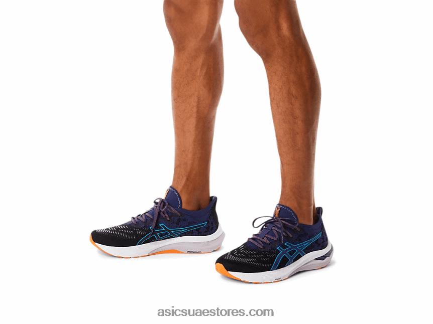 Asics أسود / أزرق نيلي GT-2000 11 عضو الكنيست متماسكة 2N24DJ117