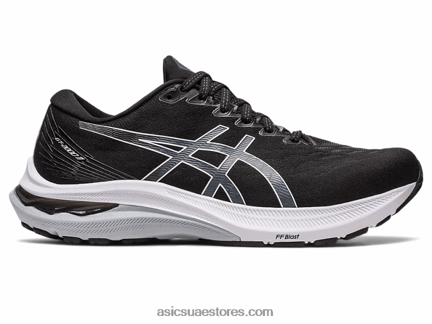 Asics أسود / أبيض GT-2000 11 ضيق 2N24DJ2266