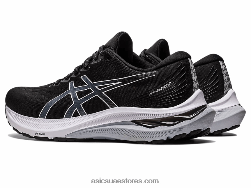 Asics أسود / أبيض GT-2000 11 ضيق 2N24DJ2266