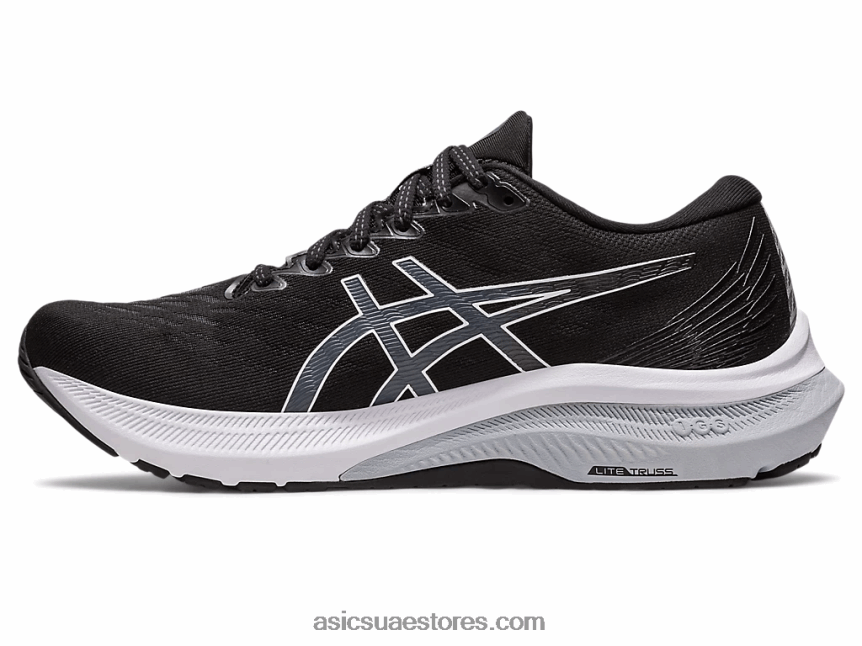 Asics أسود / أبيض GT-2000 11 ضيق 2N24DJ2266