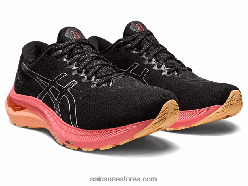 Asics أسود / فضي نقي GT-2000 11 عريض 2N24DJ2668