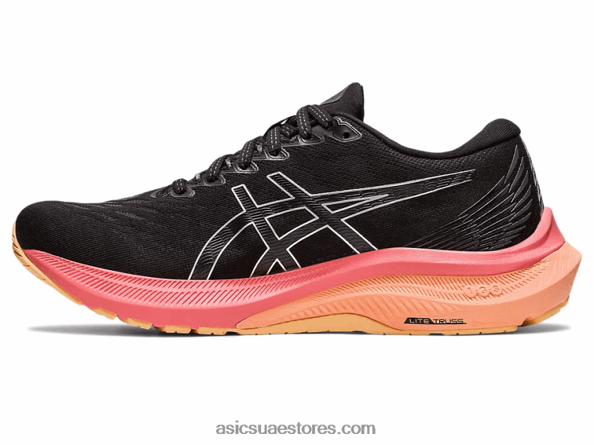 Asics أسود / فضي نقي GT-2000 11 عريض 2N24DJ2668