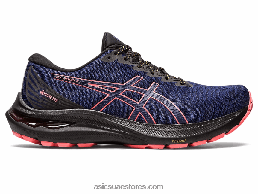 Asics أسود / أزرق نيلي GT-2000 11 جي تي اكس 2N24DJ2671