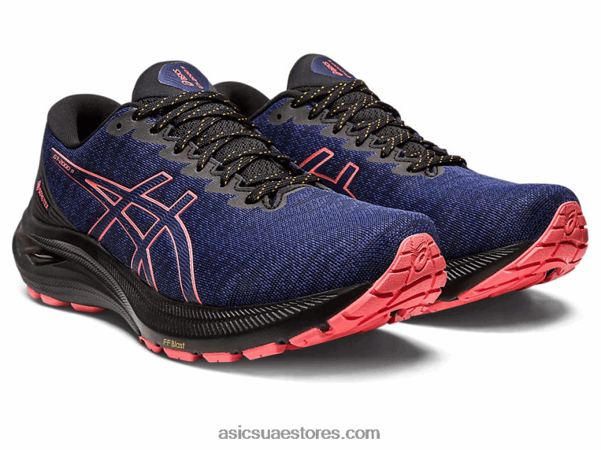 Asics أسود / أزرق نيلي GT-2000 11 جي تي اكس 2N24DJ2671