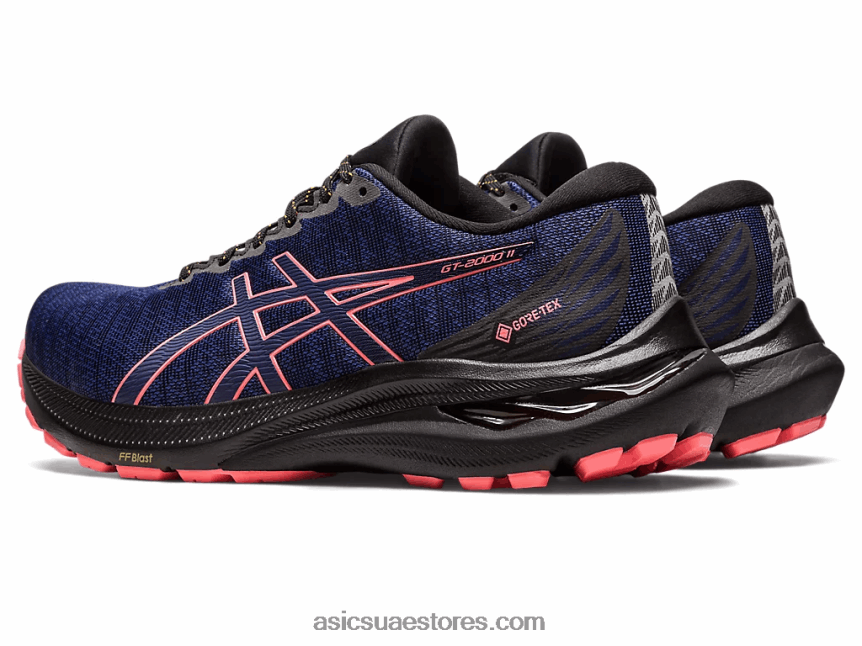 Asics أسود / أزرق نيلي GT-2000 11 جي تي اكس 2N24DJ2671