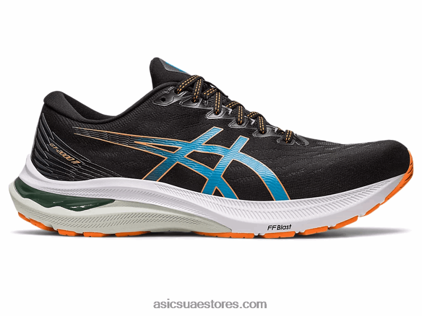 Asics أسود / شمس خوخ GT-2000 11 2N24DJ671