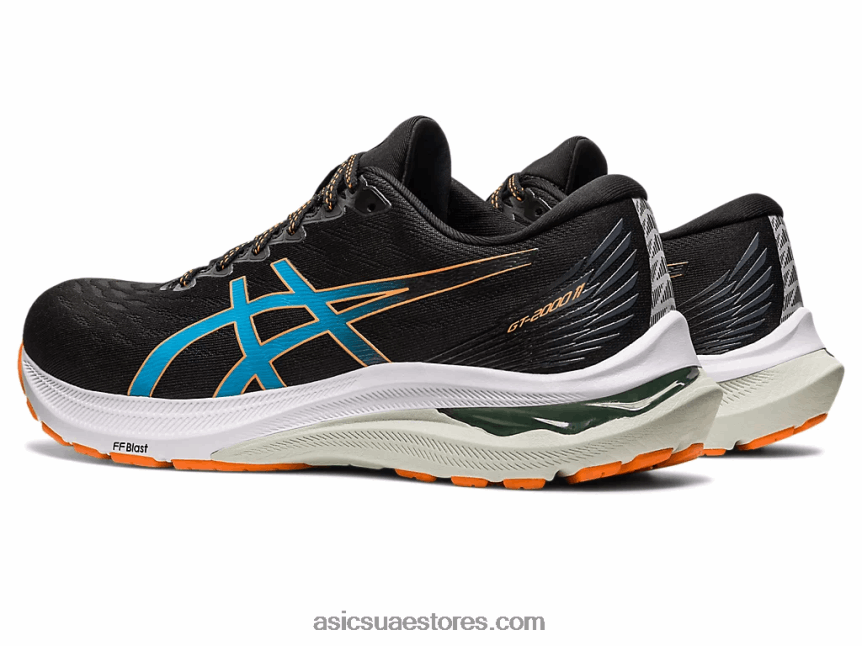 Asics أسود / شمس خوخ GT-2000 11 2N24DJ671