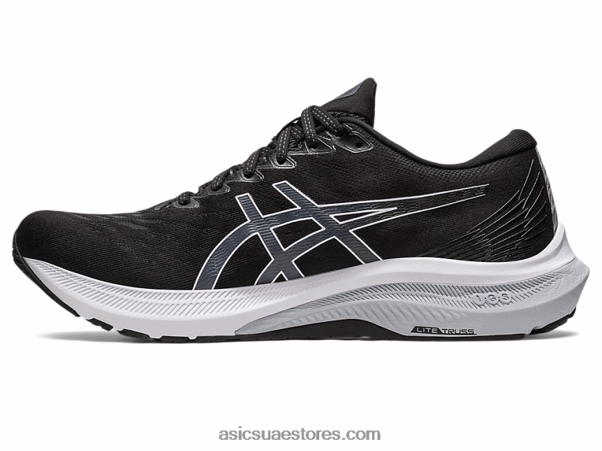 Asics أسود / أبيض GT-2000 11 عريض 2N24DJ673