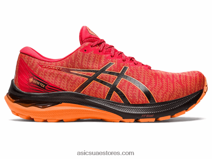 Asics أحمر كهربائي / أسود GT-2000 11 جي تي اكس 2N24DJ685