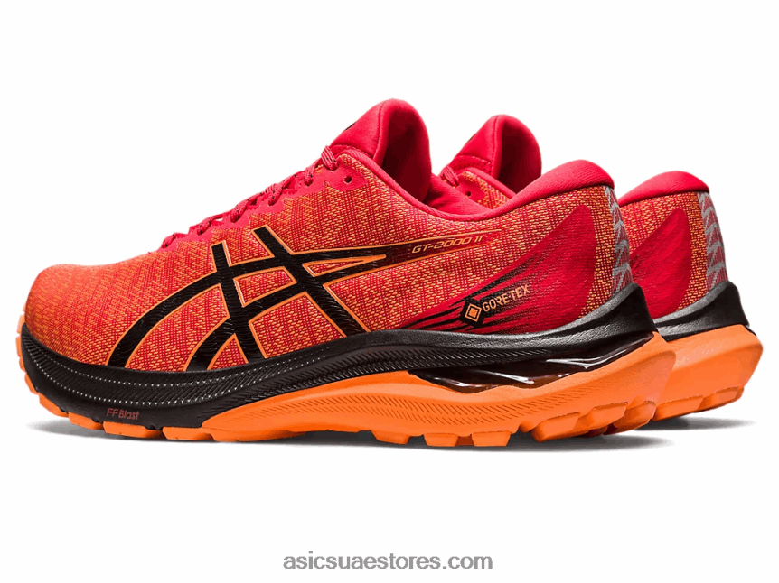 Asics أحمر كهربائي / أسود GT-2000 11 جي تي اكس 2N24DJ685