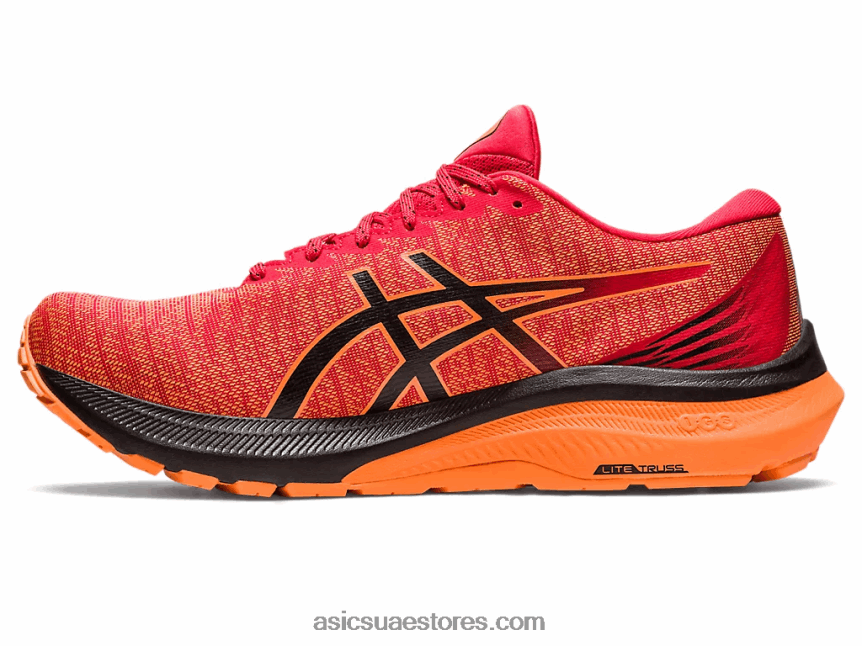 Asics أحمر كهربائي / أسود GT-2000 11 جي تي اكس 2N24DJ685