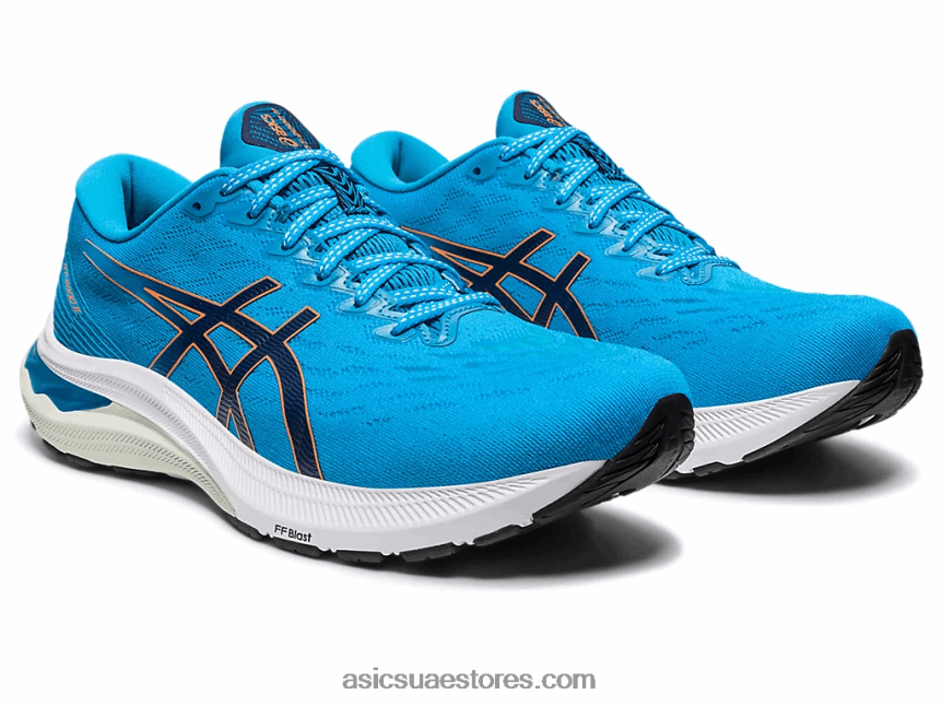 Asics أزرق الجزيرة / أزرق نيلي GT-2000 11 عريض 2N24DJ688