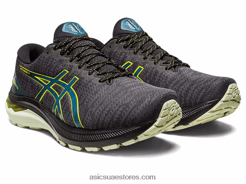 Asics أسود / حبر البط البري GT-2000 11 جي تي اكس 2N24DJ691