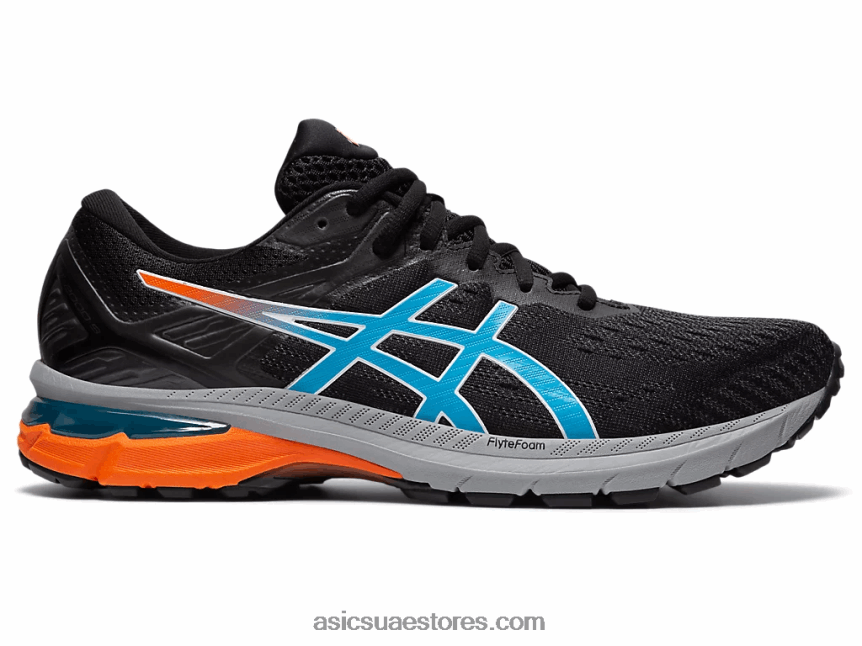 Asics أسود / أكوا رقمي GT-2000 9 درب 2N24DJ1958