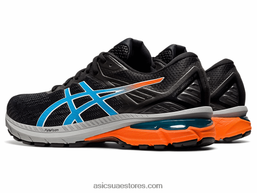 Asics أسود / أكوا رقمي GT-2000 9 درب 2N24DJ1958