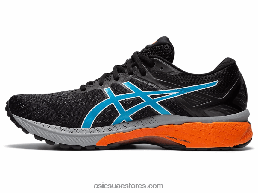 Asics أسود / أكوا رقمي GT-2000 9 درب 2N24DJ1958