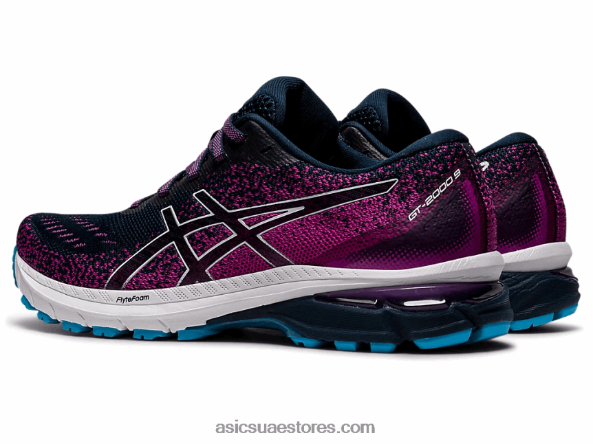 Asics أزرق فرنسي / أبيض GT-2000 9 متماسكة 2N24DJ3737