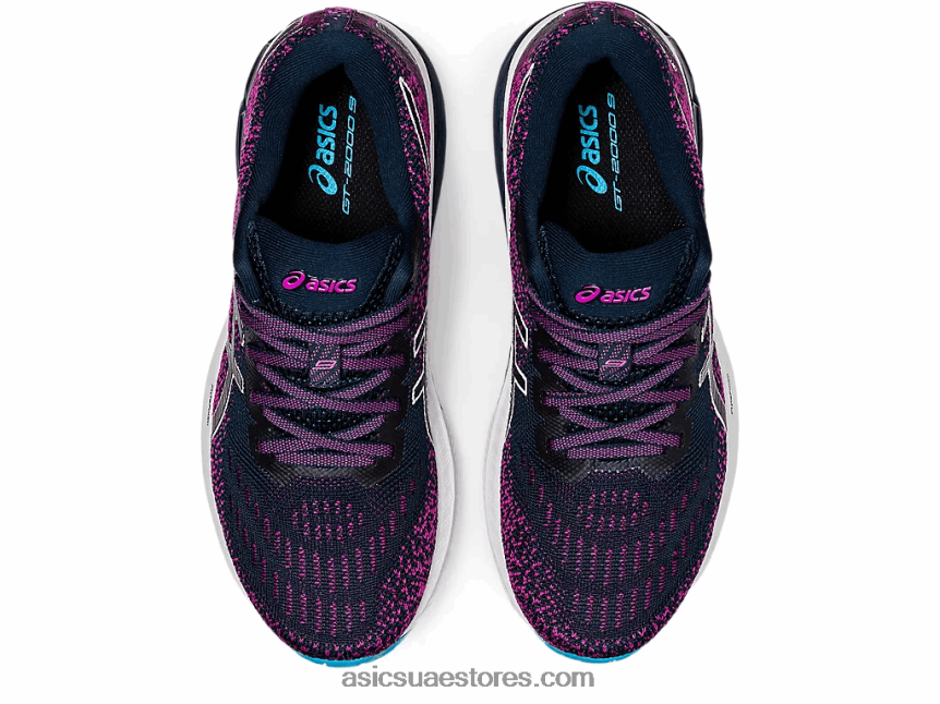 Asics أزرق فرنسي / أبيض GT-2000 9 متماسكة 2N24DJ3737