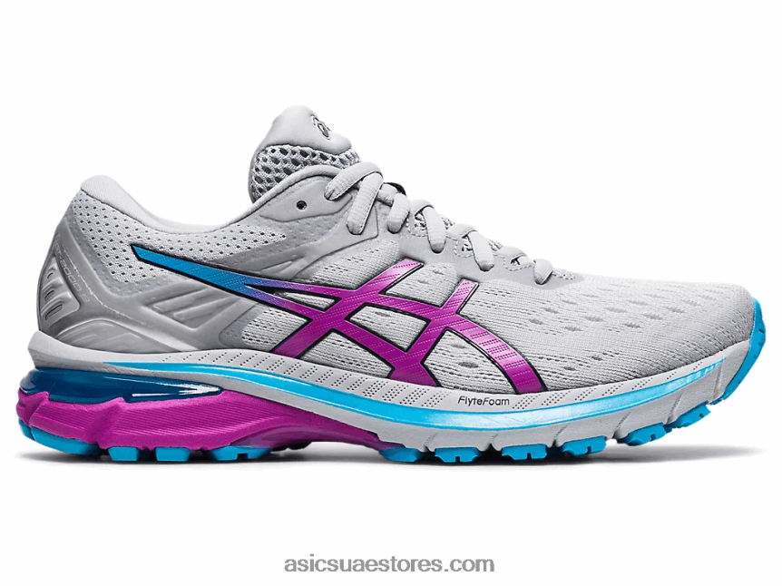 Asics بييمونتي رمادي / ديجيتال عنب GT-2000 9 2N24DJ3913