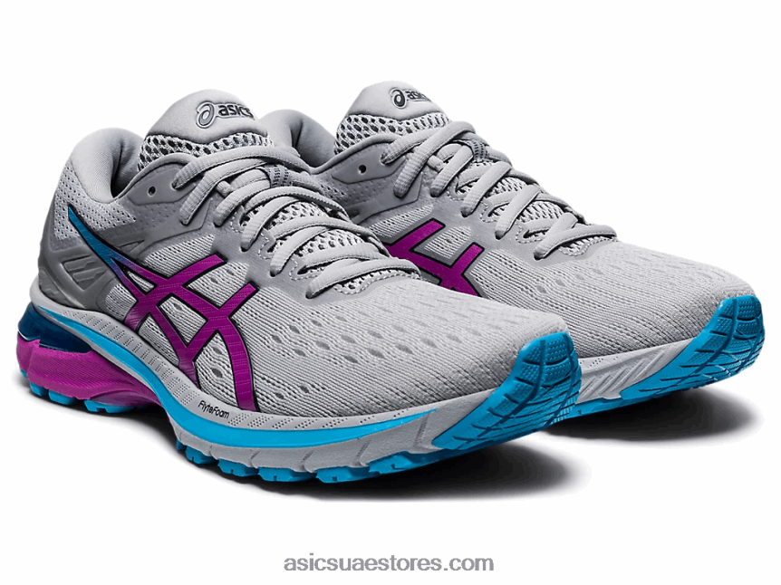 Asics بييمونتي رمادي / ديجيتال عنب GT-2000 9 2N24DJ3913