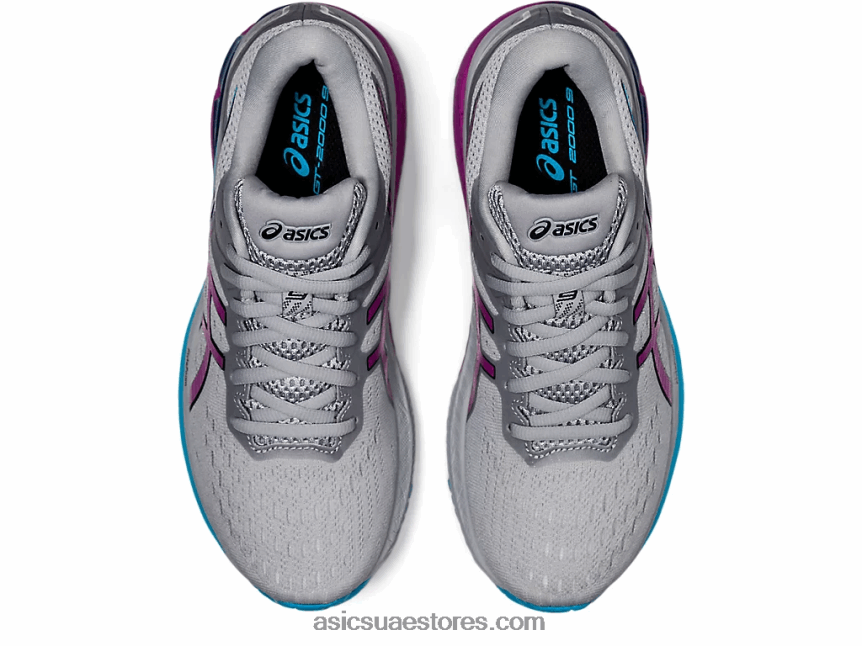 Asics بييمونتي رمادي / ديجيتال عنب GT-2000 9 2N24DJ3913