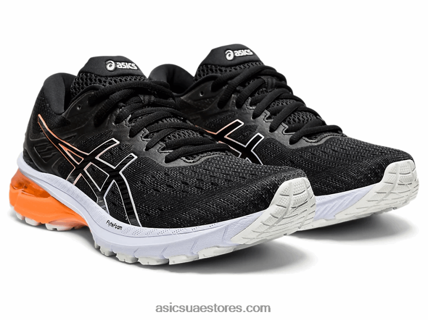 Asics أوبال أسود / أرجواني GT-2000 9 عريض 2N24DJ3954