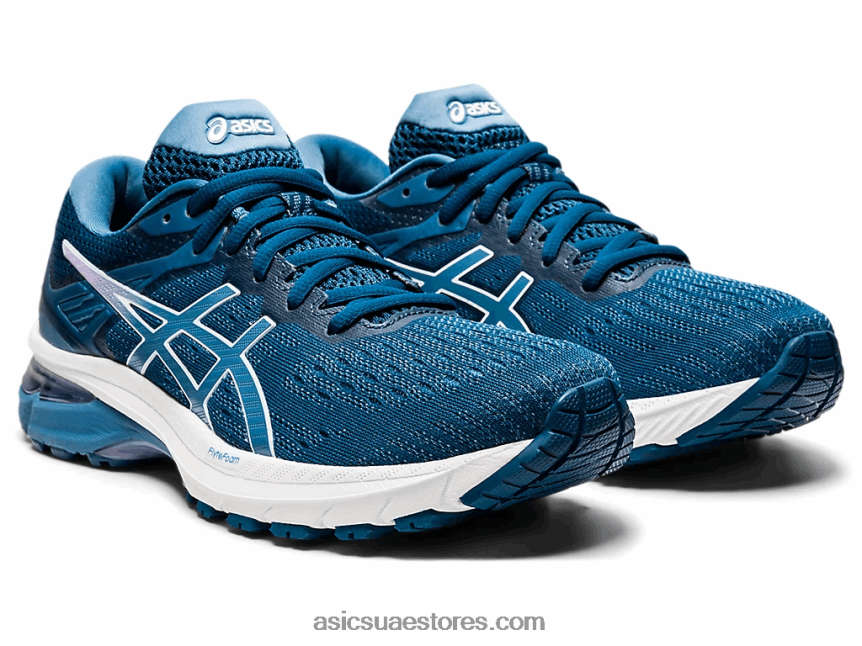 Asics الخيط الأزرق / الرمادي ماكو GT-2000 9 2N24DJ4120