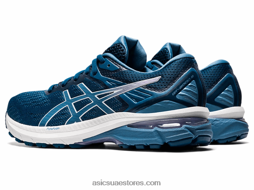 Asics الخيط الأزرق / الرمادي ماكو GT-2000 9 2N24DJ4120
