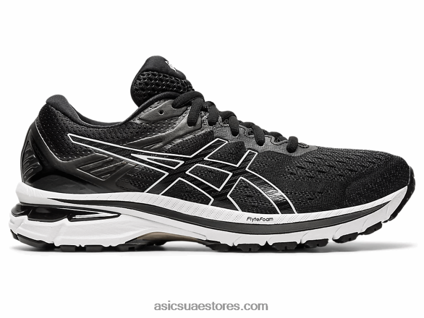 Asics أسود / أبيض GT-2000 9 2N24DJ4121